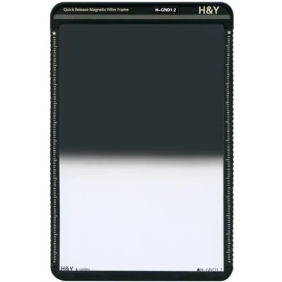 H&Y Filters 100x150mm Hard-Edge Graduated Neutral Density GND1.2 Filter & Frame - Image 1 of 3