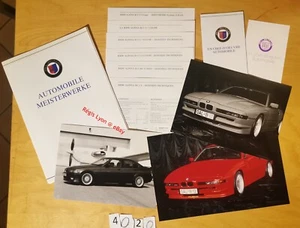 ALPINA BMW B6 E30 B10 BITURBO E34 B12 5.0/5.7 E31 Dossier Presse Genève 3/92 Fr - Foto 1 di 11