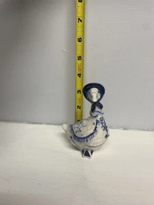 Vintage Dedham Pottery Unique Mother Goose Figurine Potting Shed - Picture 1 of 3