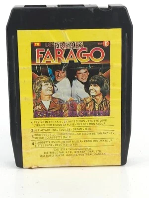 Les Freres Farago Chantent Les Everly Brothers 8Track Stereo Tape Cartridge 1979 - Image 1 of 4