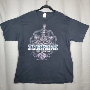 Scorpions Sting in the Tail T Shirt Mens 2XL Black Band Port Company Ring Spun - Picture 1 of 7