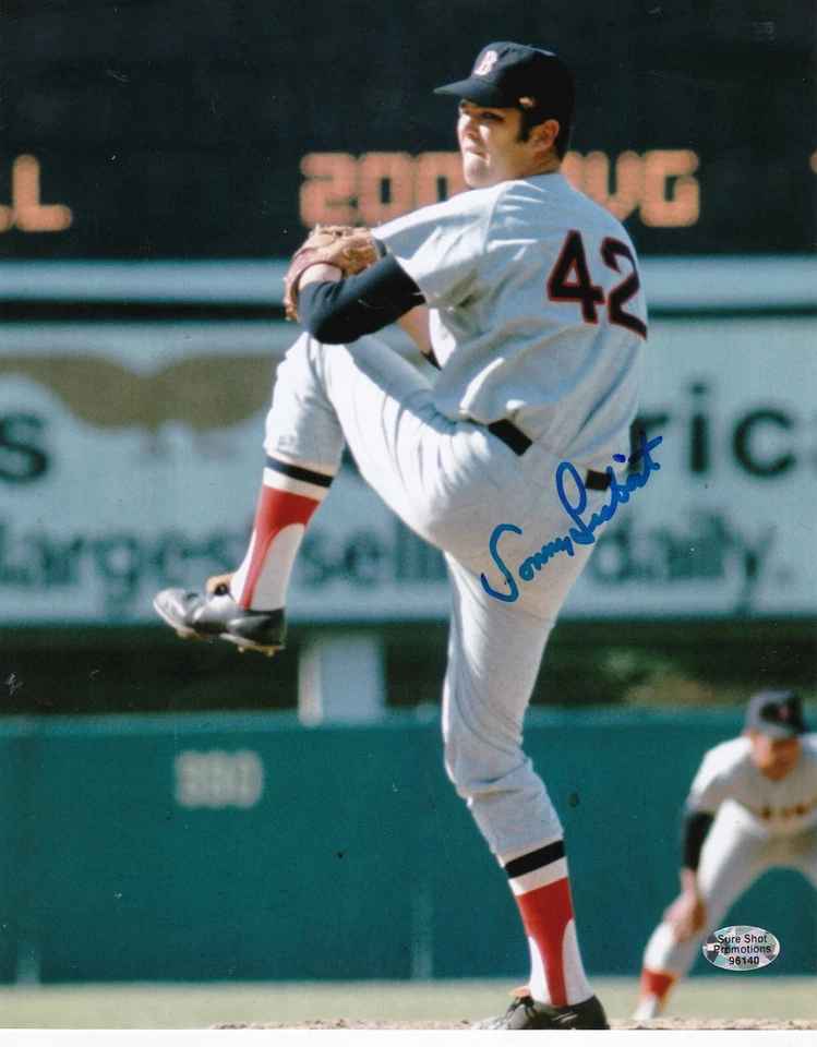 SONNY SIEBERT BOSTON RED SOX ACCIÓN FIRMADO 8x10 Foto 1 de 1
