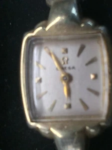 Vintage 14k gf Yellow Gold Ladies Omega Dress Watches Works Great - Picture 1 of 12