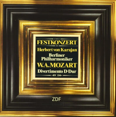 MOZART Divertimento 17 (K.334) KARAJAN Berlin PO ZDF 6624398 Promo 1987 LIVE REC Foto 1 de 3