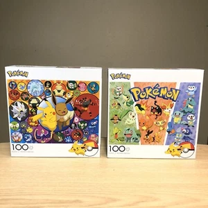 ¡PAQUETE! 2 Pokemon 100 Piezas Rompecabezas Pikachu Eevee Buffalo Juegos ENVÍO RÁPIDO - Imagen 1 de 12