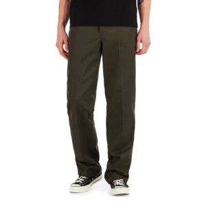 DICKIES ORIGINAL FIT 874 WORK PANTS DARK OLIVE GREEN KINGPIN SKATE FREE POST AUS - Picture 1 of 4