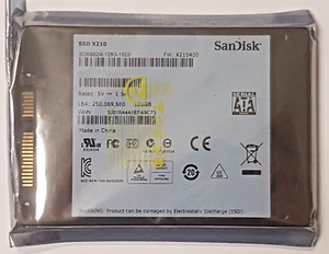 128GB SATA SanDisk SSD X210 SD6SB2M-128G-1022I 2D-NAND MLC 2.5" Hard Drive New - Picture 1 of 1