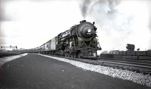 Steam Locomotive Action Shot - Vintage Railroad Negative - Picture 1 of 2