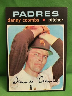 Topps 1971 baseball card #126, DANNY COOMBS, SAN DIEGO PADRES - Image 1 of 4