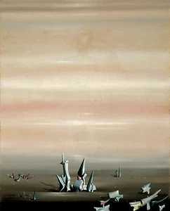 YVES TANGUY Surrealism Art Poster or Rolled Canvas Print "The New Nomads" - Picture 1 of 1