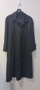 Vintage Women's Regent Park Black Raincoat Trench Coat Size P4 - Picture 1 of 5