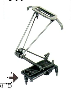 SOMMERFELDT 944 Scala HO Coppia di pantografi a ginocchio SBB - Picture 1 of 1