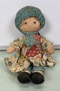 Bambola vintage anni 70 Knickerbocker originale Holly Hobbie peluche panno straccio - Foto 1 di 9