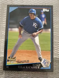 2009 TOPPS NERO KILA KA'AIHUE KANSAS CITY ROOKIE ROOKIE LIMITATO #'D 23/58 - Foto 1 di 10