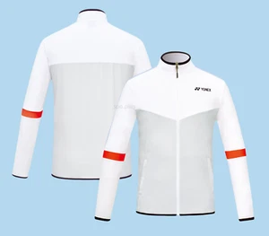YONEX 25S/S Men's Badminton Woven Training Jacket Sports Top Gray NWT 251WU001M - Picture 1 of 7