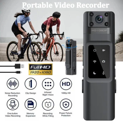 Mini Wifi Sports Clip Camera 1080P Night Vision Body Action Recorder 270° Rotate - Image 1 of 4
