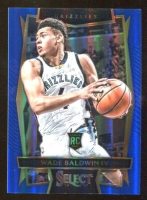 WADE BALDWIN IV RC 2016-17 Panini Select #39 Rookie BLUE Prizm 027/299 - Image 1 of 2