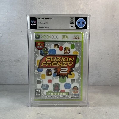 Fuzion Frenzy 2 (Xbox 360, 2007) WATA Graded 9.0 A SEALED NEW - Image 1 of 4