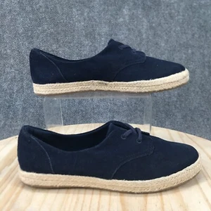 Clarks Shoes Womens 9.5 M Azella Jazlynn Espadrille Sneakers Blue Low 26132045 - Picture 1 of 17