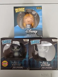 Disney FUNKO Dorbz Alice In Wonderland Bundle With CHASE Cheshire Cat #117 - Picture 1 of 8