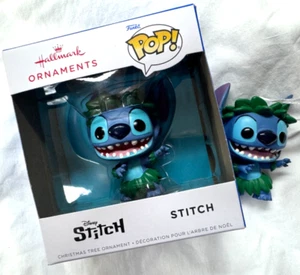 TWO HALLMARK / FUNKO POP / DISNEY - STITCH ORNAMETS - DATED 2023 - Picture 1 of 16