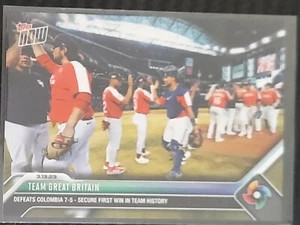 2023 TOPPS NOW CARD WORLD BASEBALL CLASSIC CARD GREAT BRITAIN #WBC-38 - Picture 1 of 2
