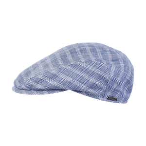 Wigens Classic 100% Leinen Glencheck Sommer Cap (101398) - Bild 1 von 2