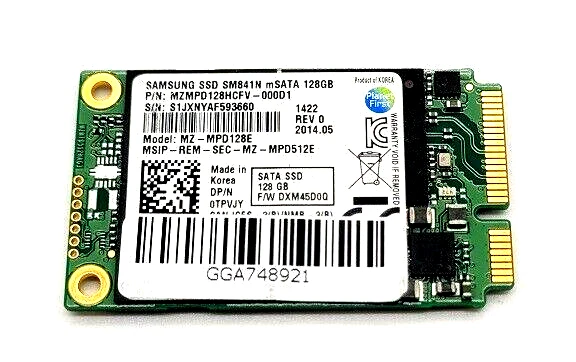 Samsung SSD 128 GB mSATA Sata III 6.0Gb/s PC Laptop Notebook Festplatte SM841N - Bild 1 von 1