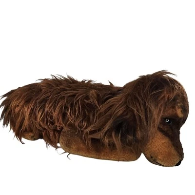 Vintage Steiff Waldi Dachshund Plush Dog Long Hair Dralon Large 4140/35 - Image 1 of 4