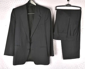 *Traje italiano Trussini 2 piezas gris carbón 100 % lana para hombre - Imagen 1 de 10