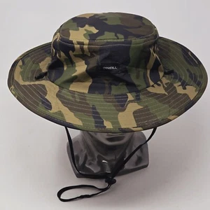 O'Neill Bucket Hat Boonie Drawstring Cap Jungle Camo Outdoor Hiking Beach Surf - Picture 1 of 10