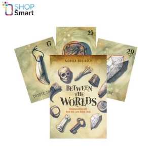 Between The Worlds Oracle Cards Schiffer Publishing Shadowcasting Bone Curio NE - Picture 1 of 24