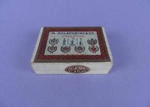 Original Vintage Empty M. Melachrino No. 9 Cigarettes Box - Picture 1 of 1