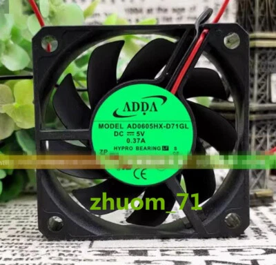 1PC ADDA AD0605HX-D71GL 5V 0.37A 6CM 6015 high wind inverter cooling fan - Image 1 of 4