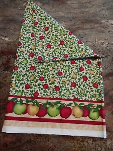 Tessuto artigianale doppio bordo 2 yds Leslie Beck Cranston mele estive 58"w - Foto 1 di 8