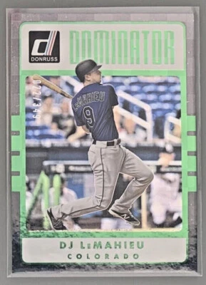 2017 Donruss DJ LEMAHIEU Dominator 022/349 Parallel Card #D5 - Image 1 of 4