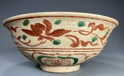  Northern Vietnam Binh Ty Ba kilns polychrome stoneware Bowl ca. 16th century - Image 1 of 4