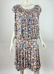 Daily Practice Drop Waist Short Dress Women 3X Lined Stretch Short Sleeve - Picture 1 of 14