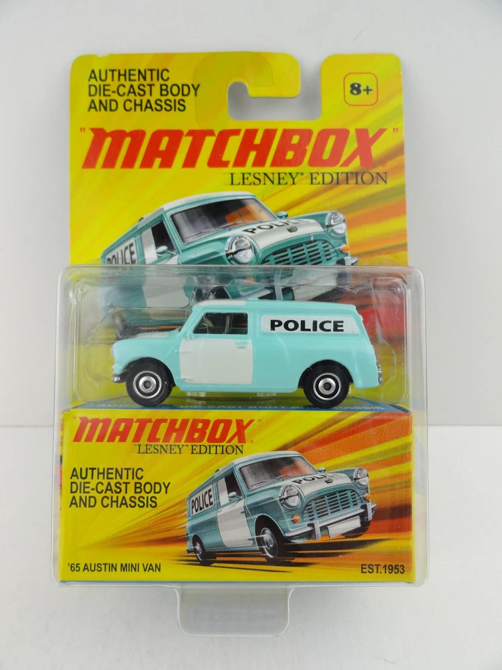 2011 Matchbox Lesney Edition ‘65 Austin Mini Van (Light Blue Police) - Image 1 of 4
