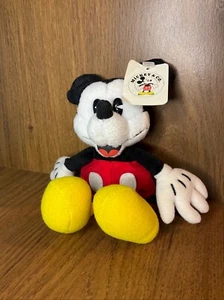 VTG Vintage Style Gund Disney Mini Mickey Mouse Bean Bag Plush 8" Red Pants - Picture 1 of 3