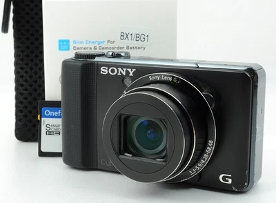 Sony Cyber-Shot DSC-HX9V Black Digital Camera w/Case English OK! from Japan 1549 - Image 1 of 4