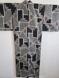 20er Jahre, japanischer Seiden-KIMONO-Mantel.  Meisen. 銘仙 102 - Bild 1 von 15