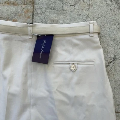 Nuevos pantalones holgados Ralph Lauren etiqueta púrpura mezcla de lana con cinturón Foto 1 de 4