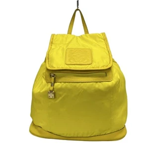 Auth LOEWE Flamenco - Yellow Nylon Leather Backpack - Picture 1 of 10