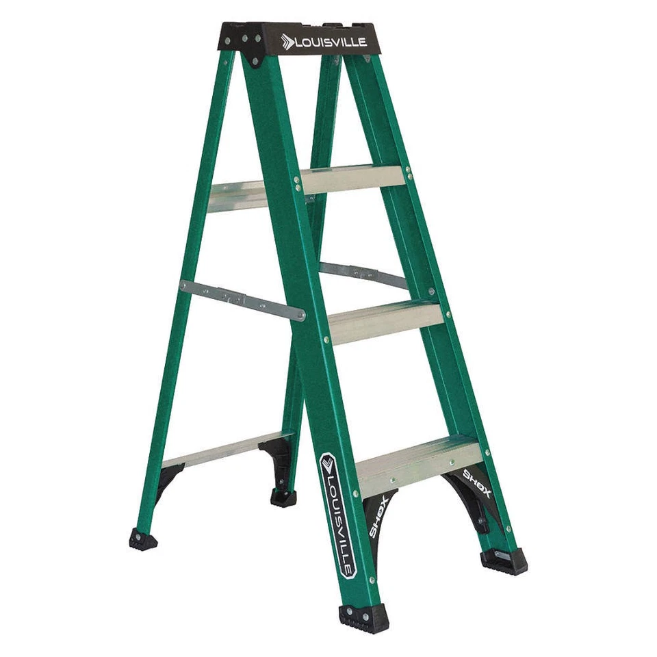 LOUISVILLE LADDER FS4004 Stepladder,Fg,4 ft.,225 lb. 36Y482 - Image 1 of 1