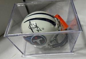 Von Vince Young signierter Riddell Tennessee Titans Mini Helm Tri Star zertifiziert - Bild 1 von 7