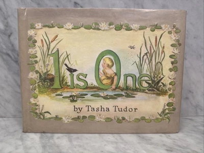1 Is One by Tasha Tudor counting book 1956 + Dust Jacket Early Library Edition - Image 1 of 4
