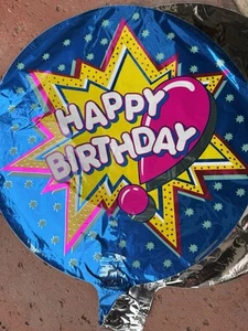 Balloon 17” Happy Birthday Multicolor Mylar Foil Balloon Party Decoration - Picture 1 of 2
