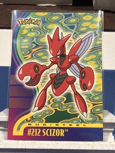 SCIZOR #212 POKEMON TRADING CARD TOPPS TV ANIMATION EDITION 2001 - Picture 1 of 2