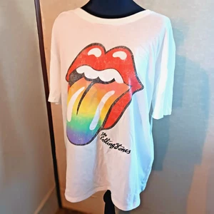 Camiseta Time And Tru Blanca con Logo Colorido - The Rolling Stones Talla L (12-14) - Imagen 1 de 16